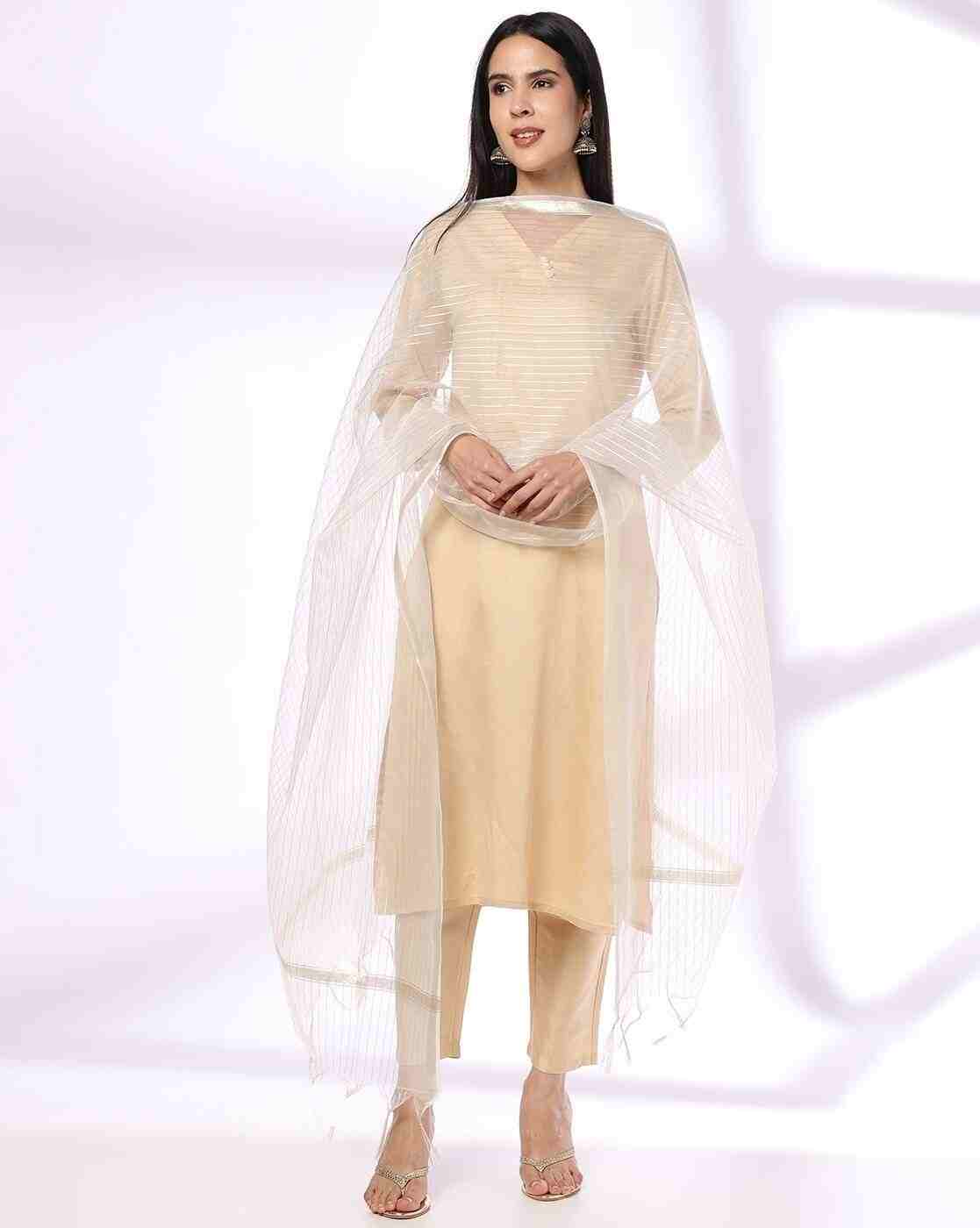 AVAASA MIX N' MATCH | Women Striped Dupatta|0