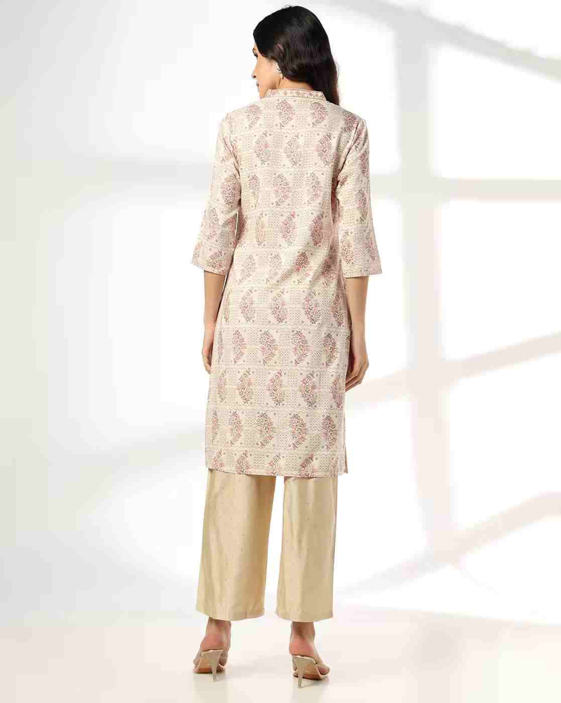 AVAASA MIX N' MATCH | Women Buta Print Straight Kurta|2