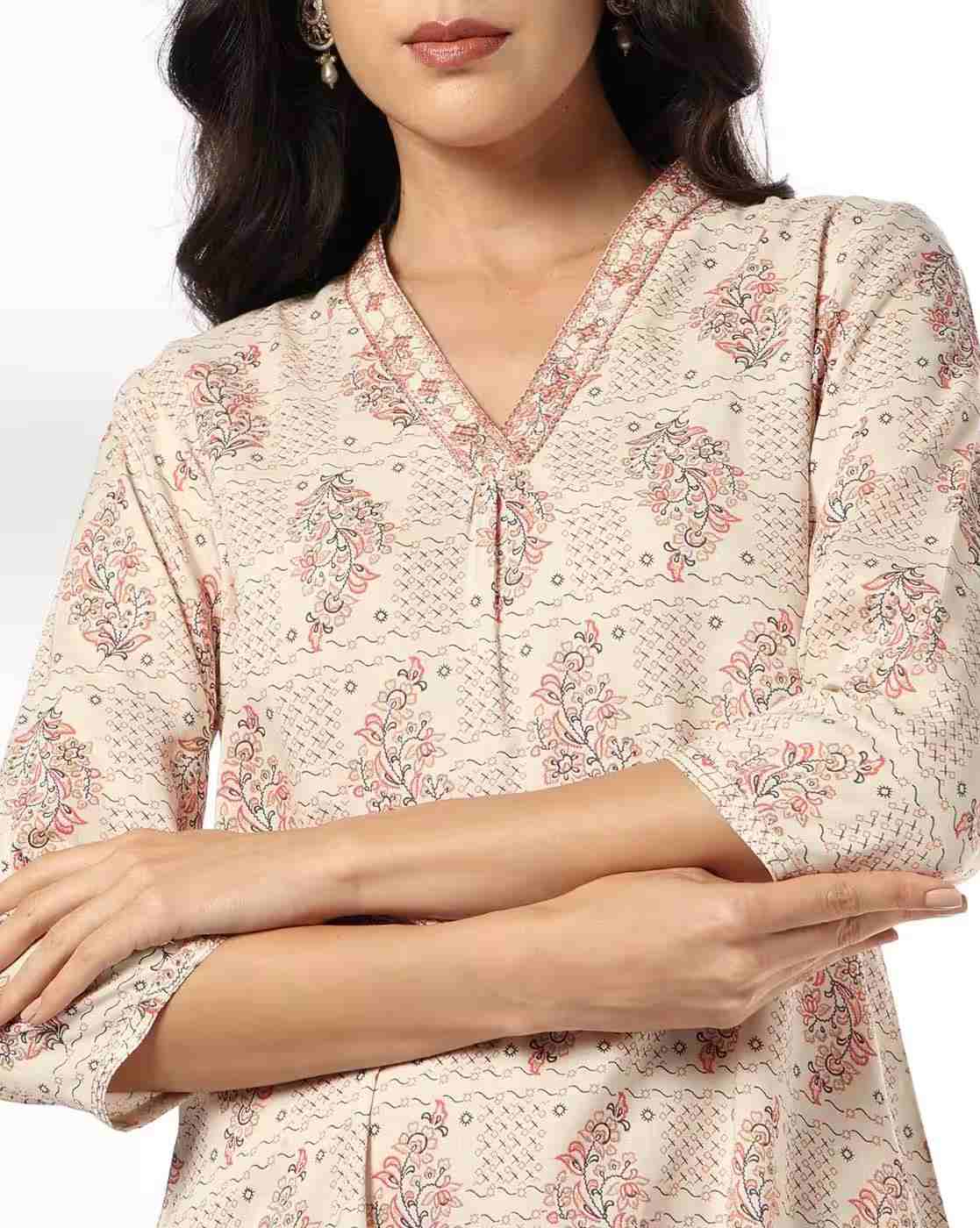 AVAASA MIX N' MATCH | Women Buta Print Straight Kurta|3