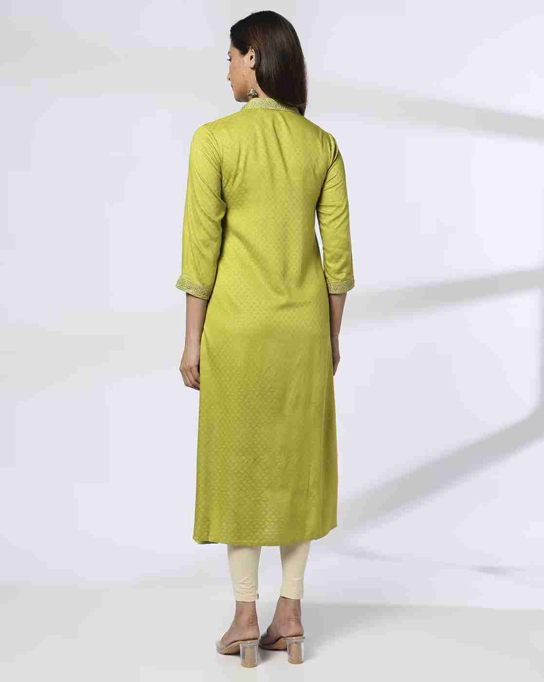 AVAASA MIX N' MATCH | Women Geometric Print A-Line Kurta|2