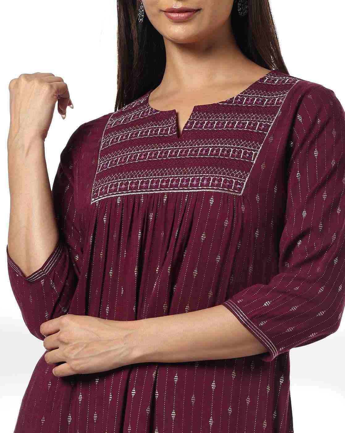 AVAASA MIX N' MATCH | Women All-Over Print Straight Kurta & Salwar Set|3