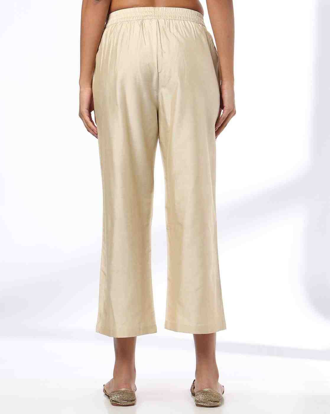 AVAASA MIX N' MATCH | Women Ankle-Length Pants with Insert Pocket|2