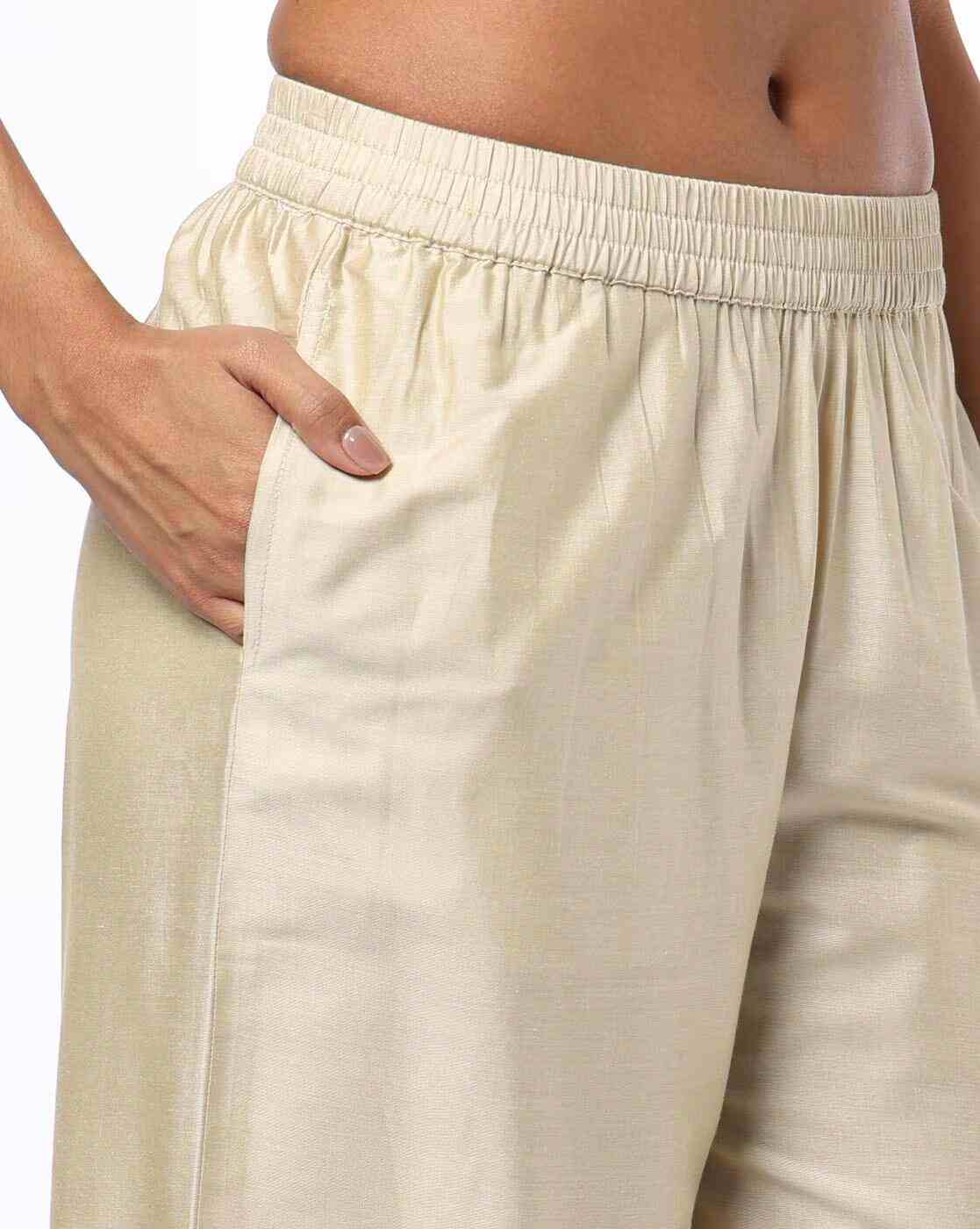 AVAASA MIX N' MATCH | Women Ankle-Length Pants with Insert Pocket|3