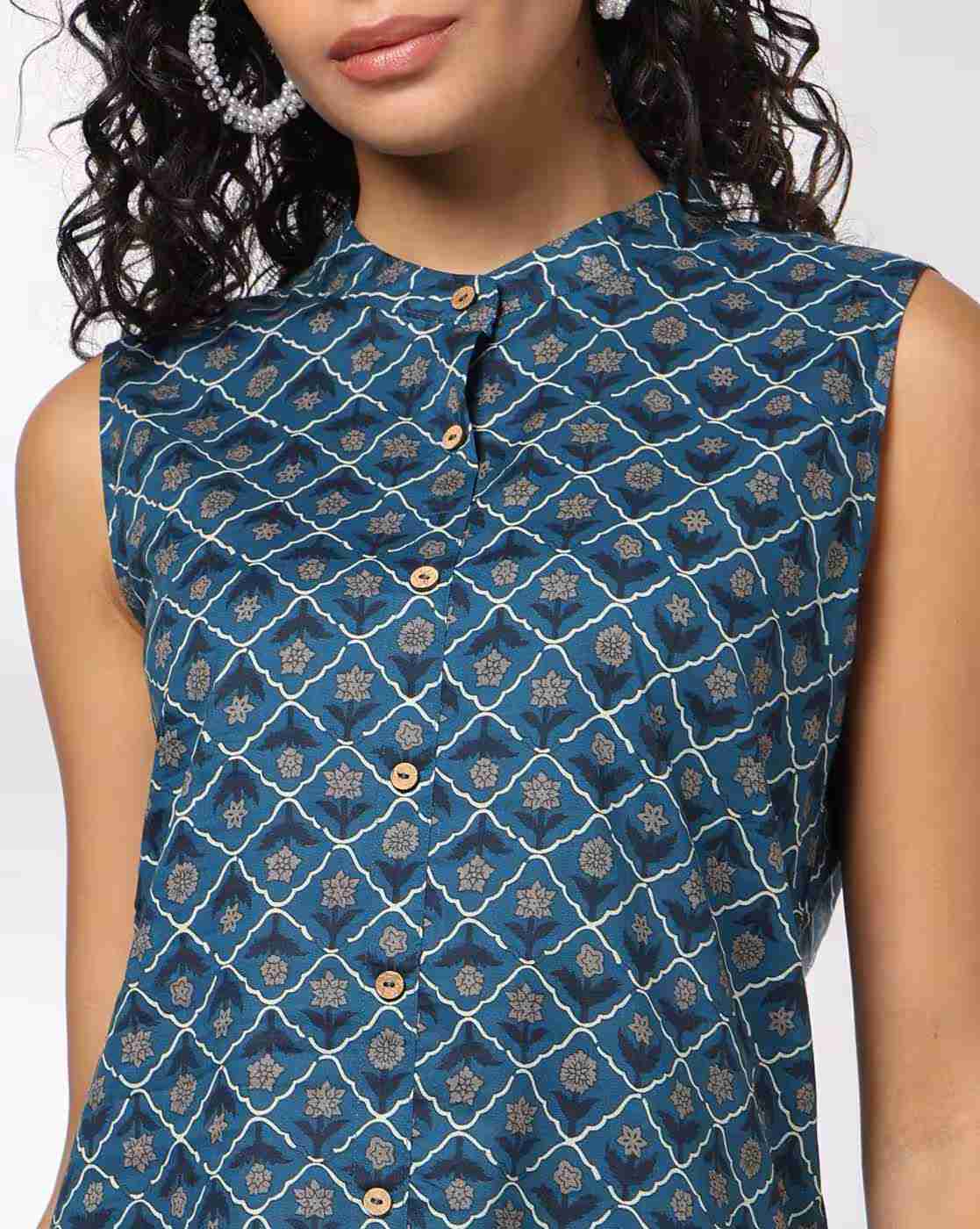 AVAASA MIX N' MATCH | Women All-Over Print Straight Kurta & Salwar Set|2