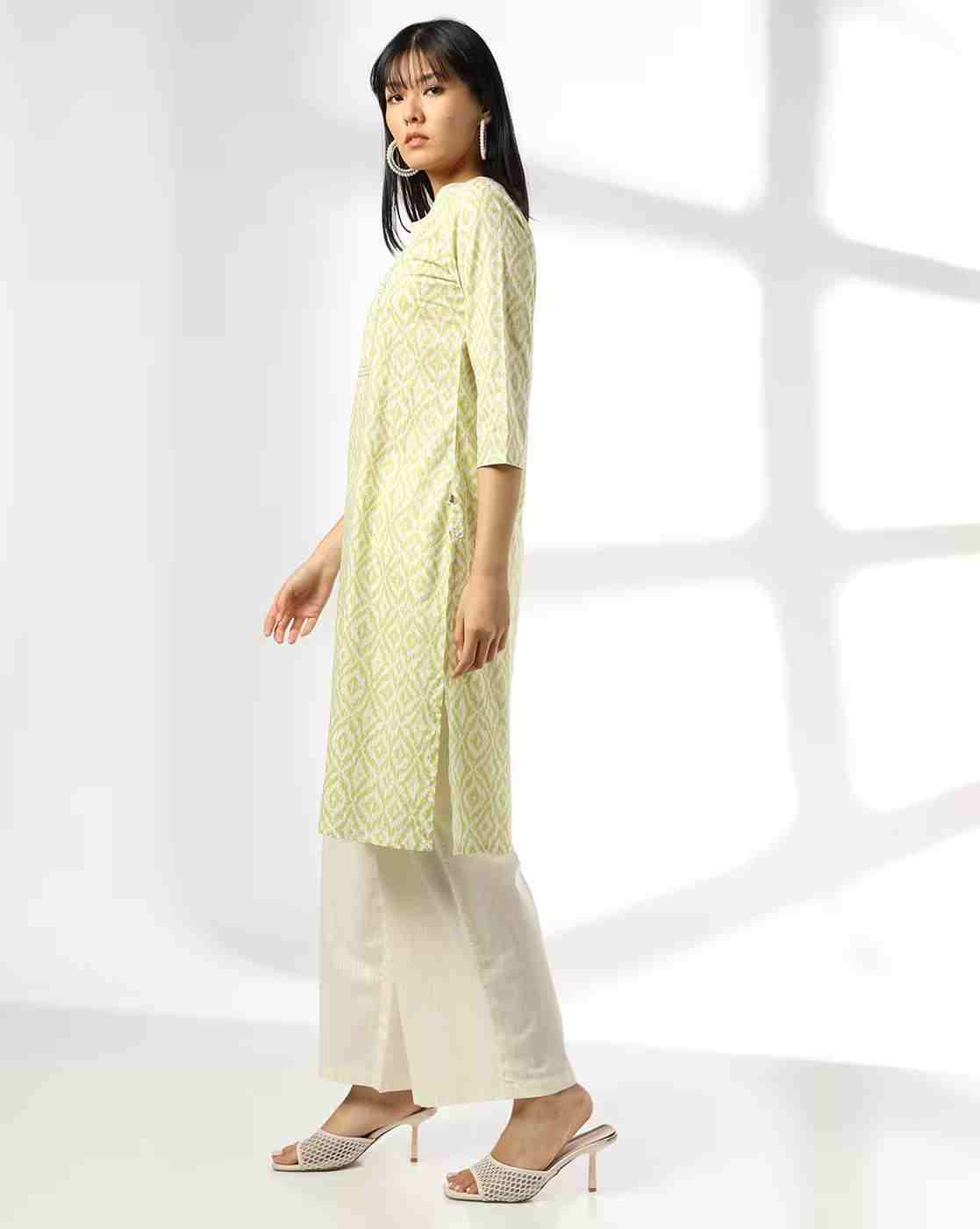 AVAASA MIX N' MATCH | Women Printed Straight Kurta & Palazzos Set