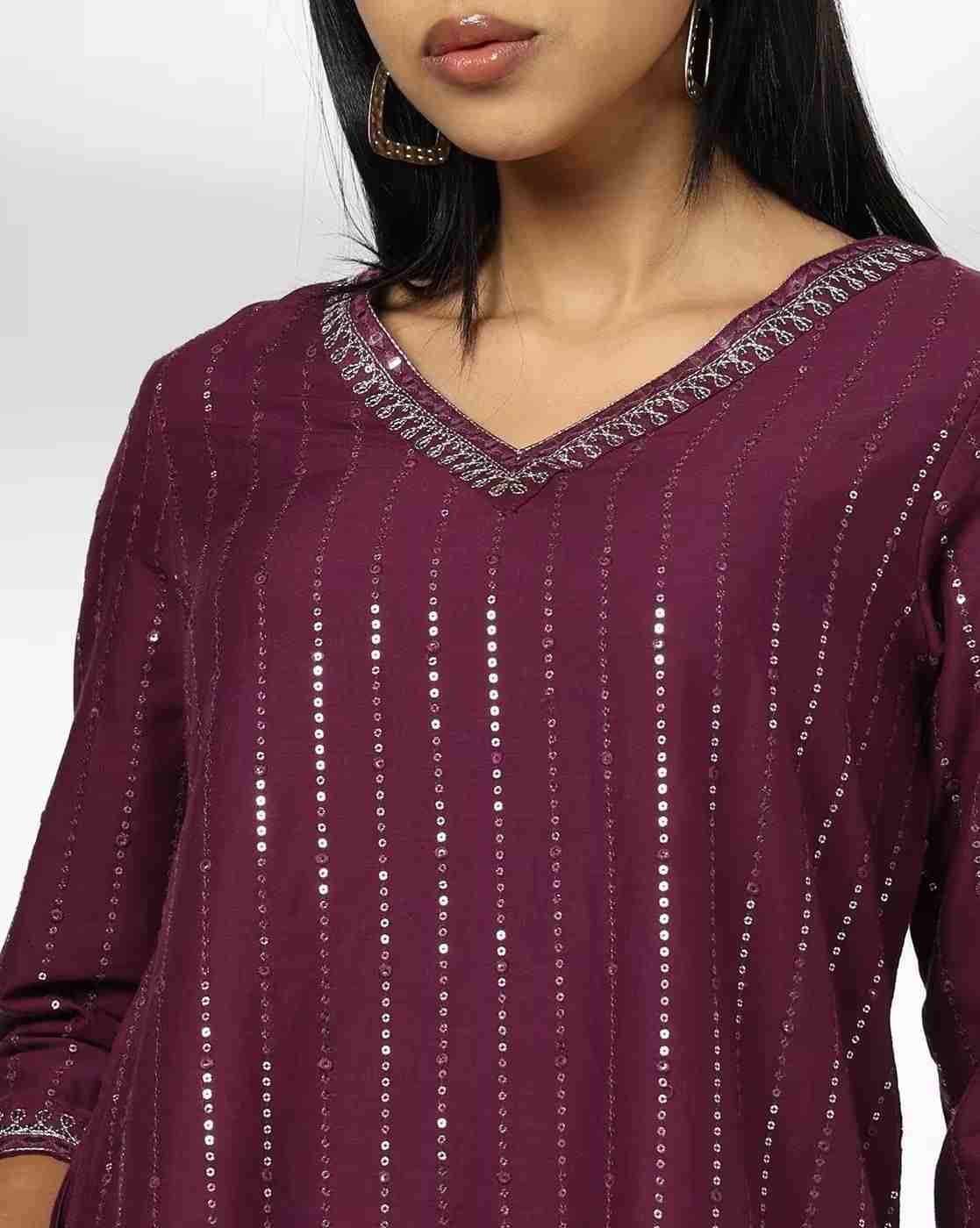 AVAASA MIX N' MATCH | Women Embroidered Flared Kurta|3