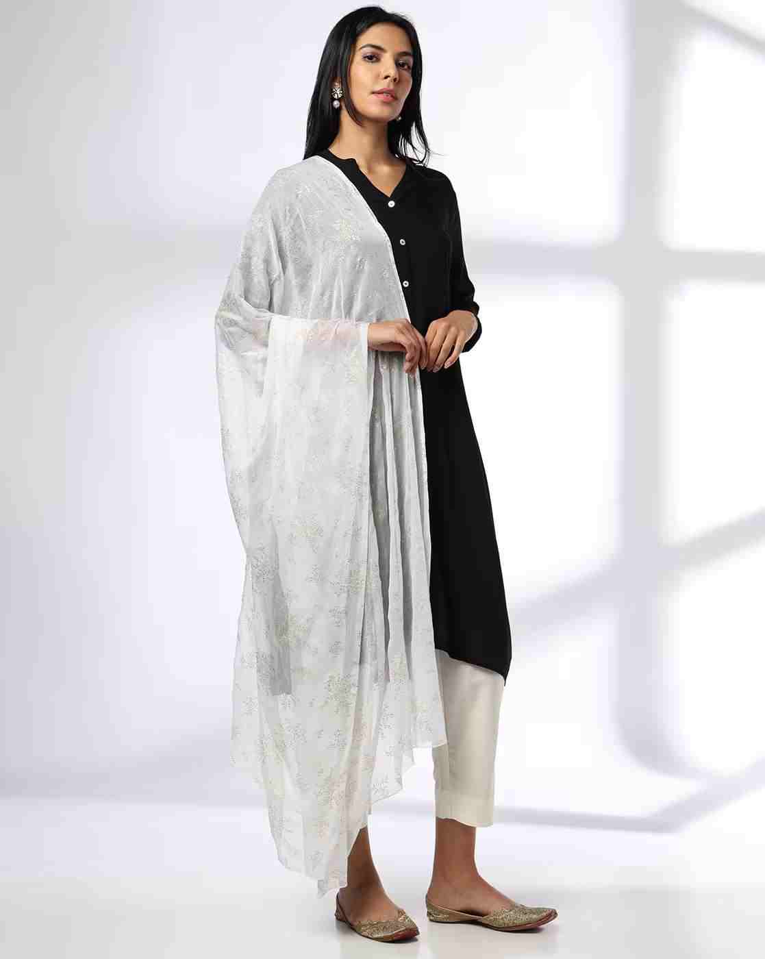 AVAASA MIX N' MATCH | Women Floral Print Dupatta|0