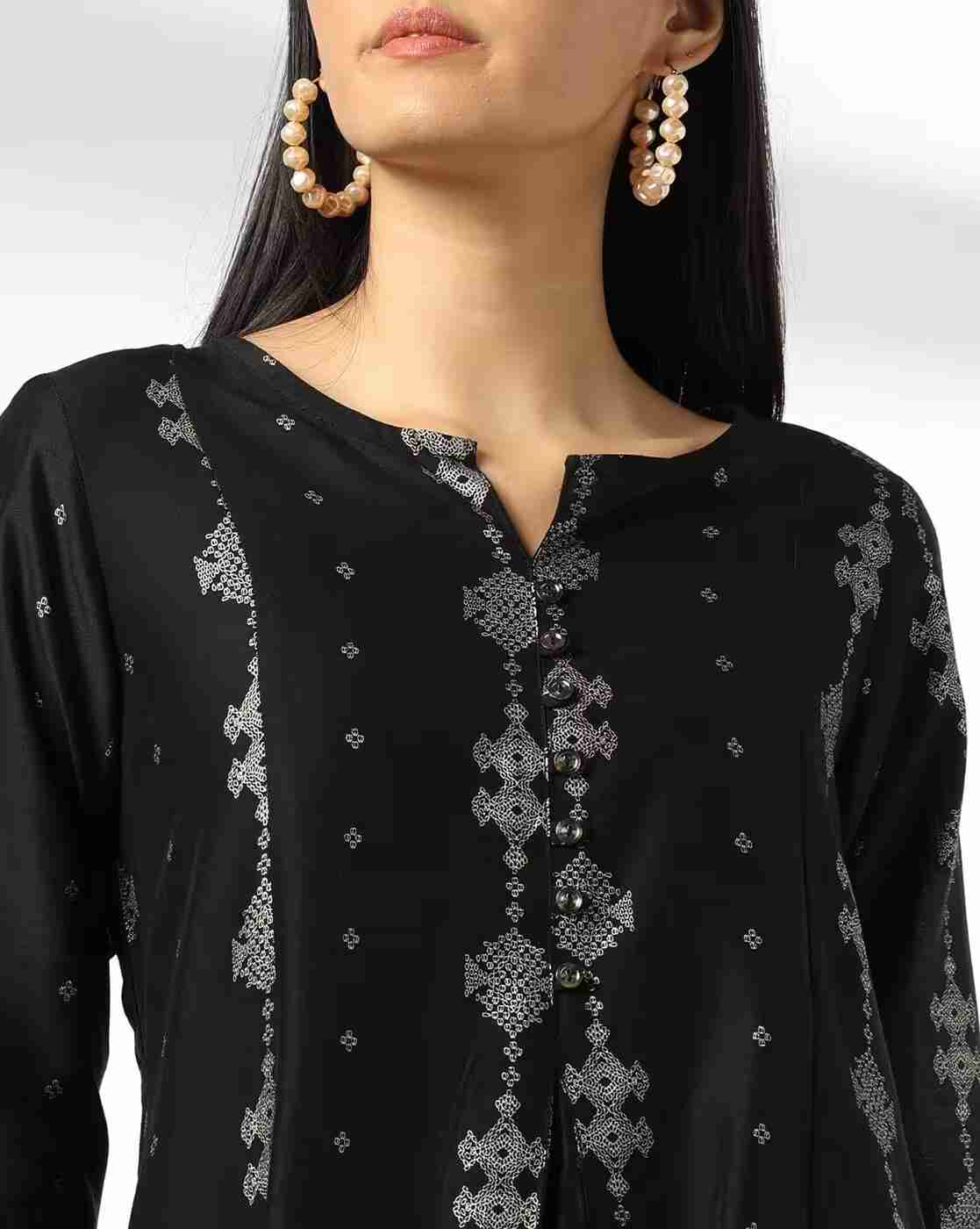 AVAASA MIX N' MATCH | Women Printed Flared Kurta|4
