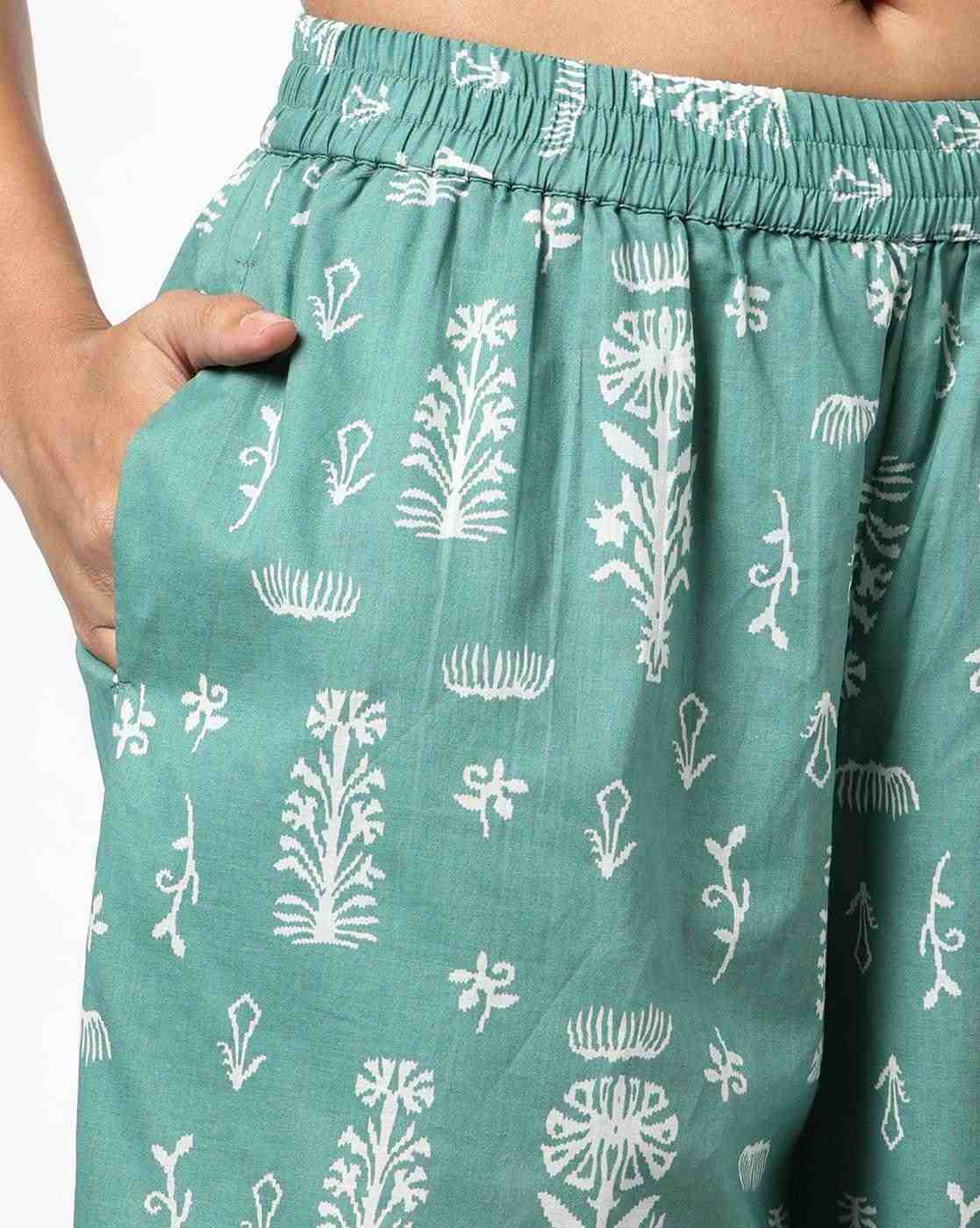 AVAASA MIX N' MATCH | Women Printed Straight Kurta with Palazzos|4