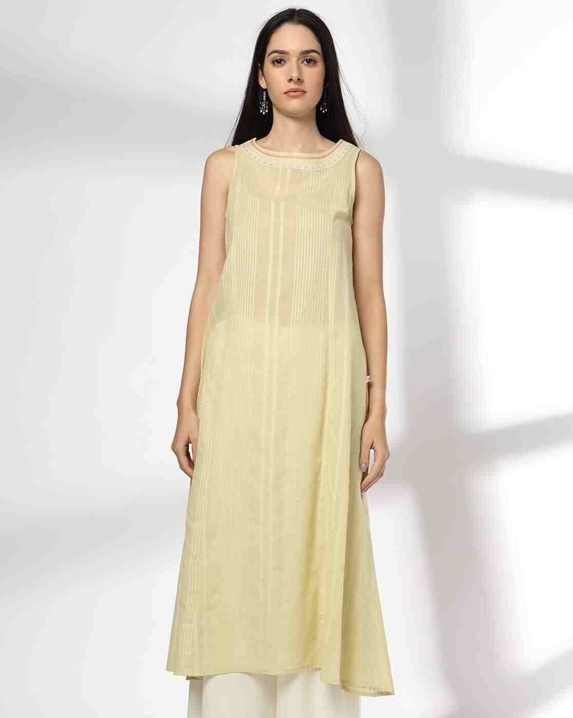 AVAASA MIX N' MATCH | Women Open Jacket Embroidered Flared Kurta|3