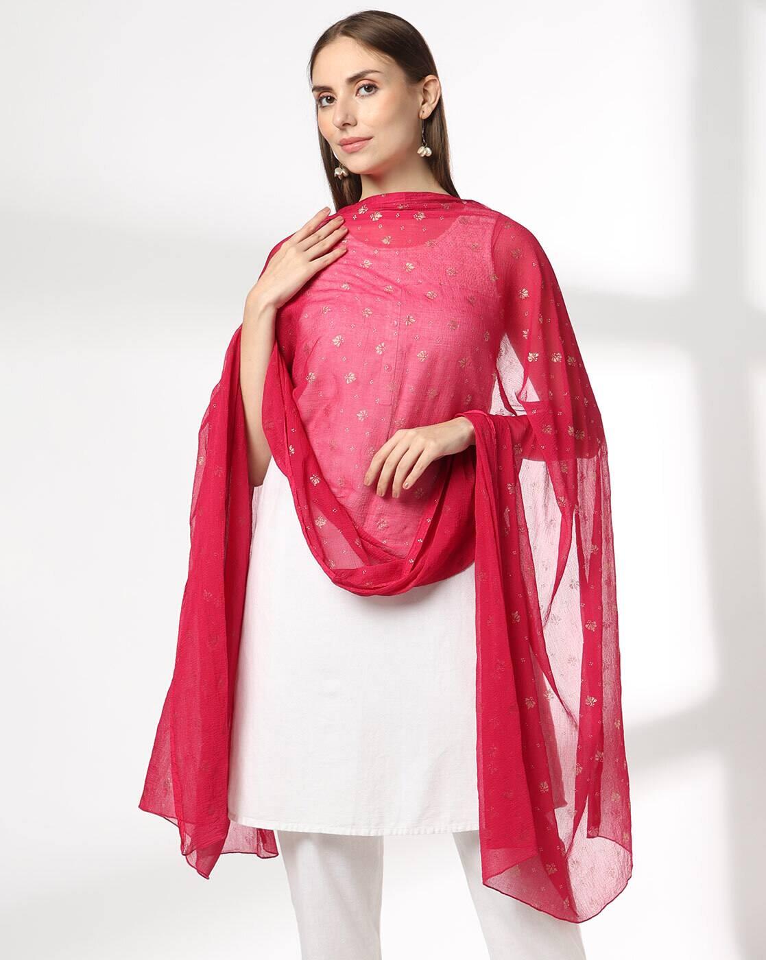 AVAASA MIX N' MATCH | Women Printed Chiffon Dupatta|0