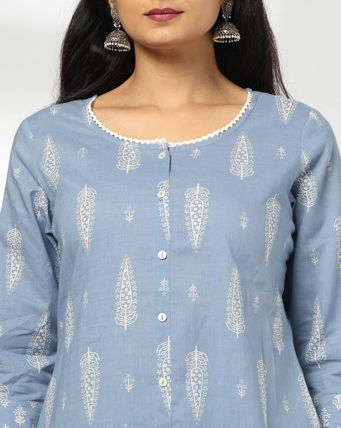 AVAASA MIX N' MATCH | Women Floral Print Straight Kurta & Pants Set|3