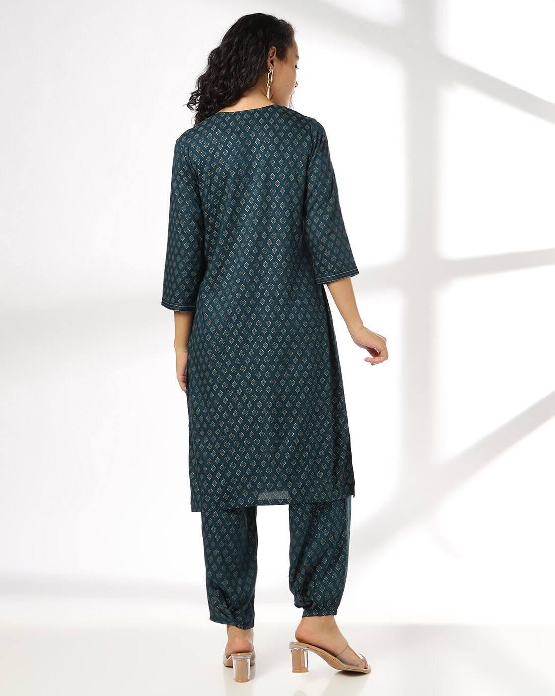 AVAASA MIX N' MATCH | Women Printed Straight Kurta & Pants Set|2