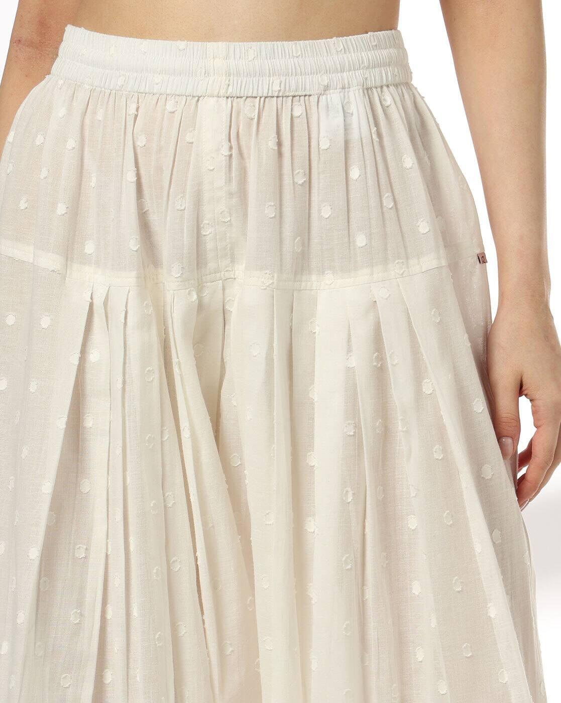 AVAASA MIX N' MATCH | Women Swiss-Dot Pleated Salwar|3