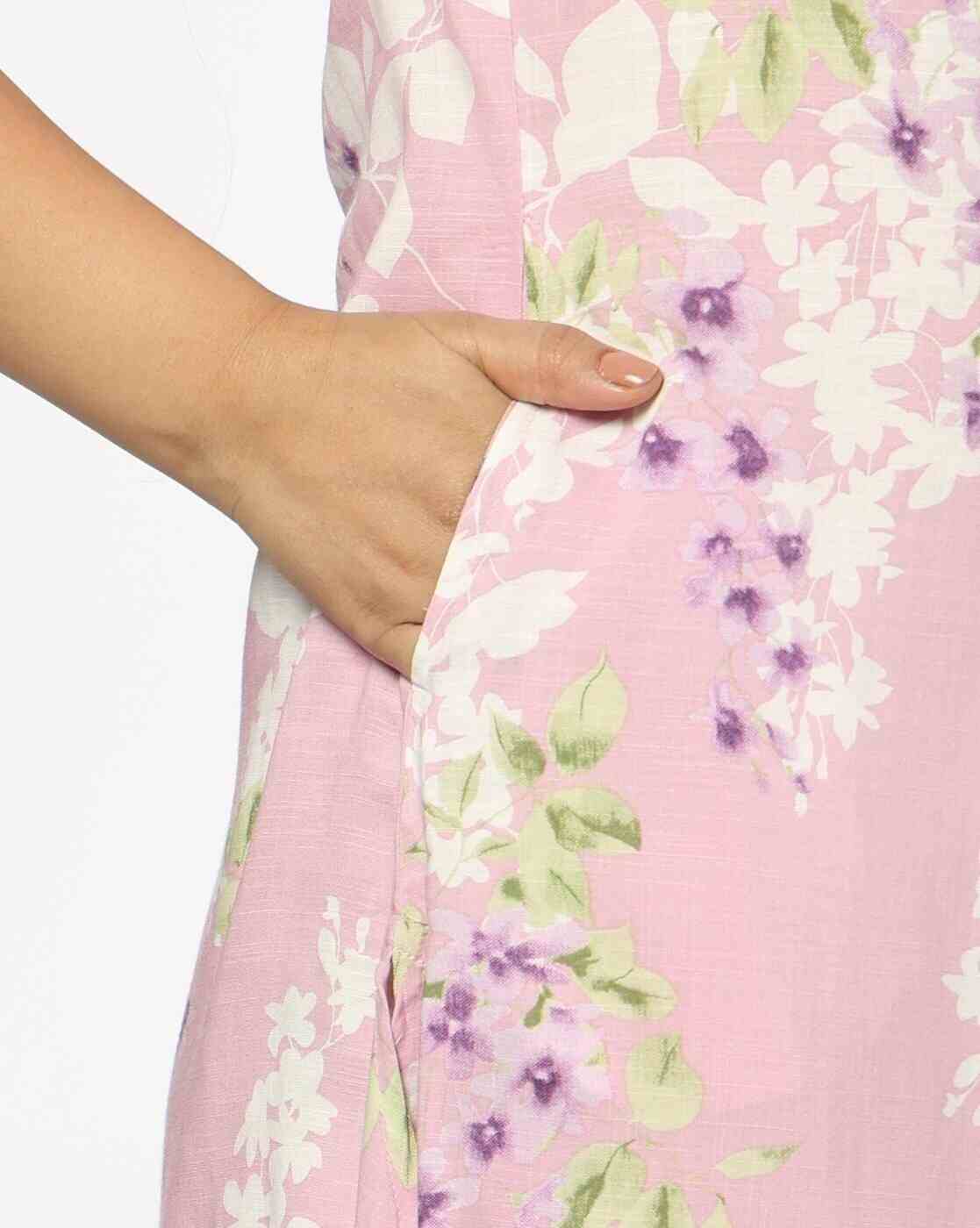 AVAASA MIX N' MATCH | Women Floral Print Straight Kurta with Palazzos|4