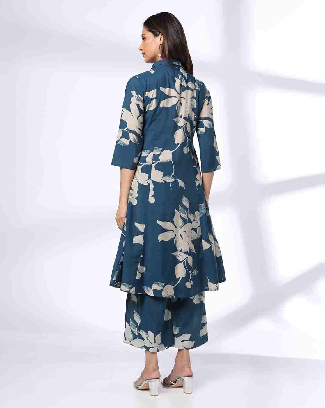 AVAASA MIX N' MATCH | Women Floral Print Straight Kurta-Bottom Set|2