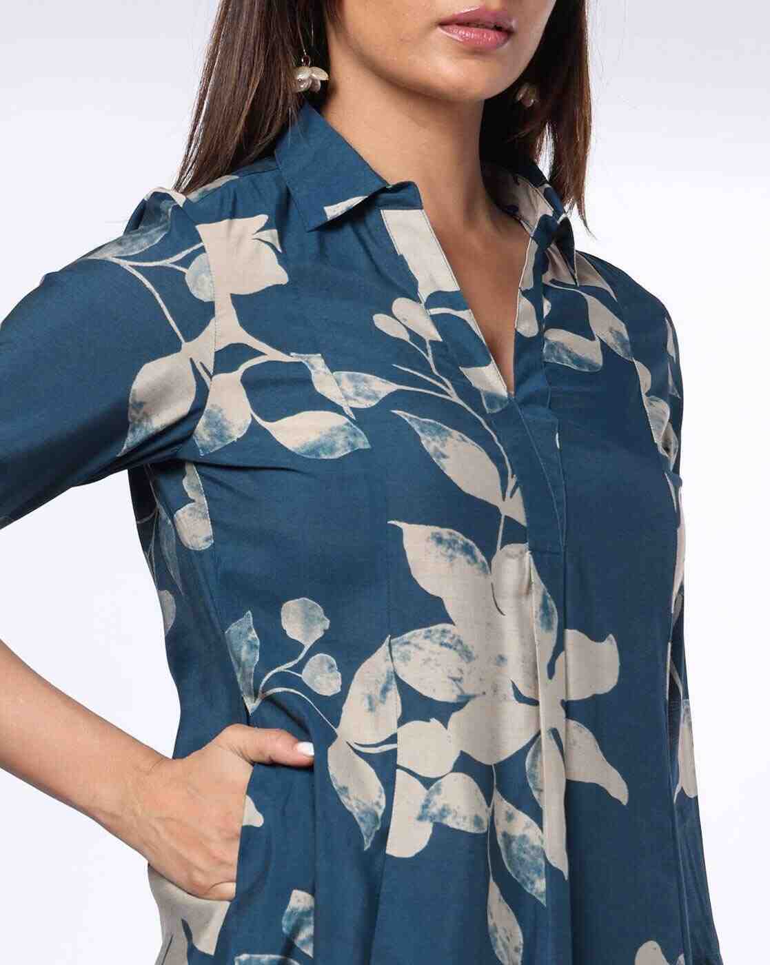 AVAASA MIX N' MATCH | Women Floral Print Straight Kurta-Bottom Set|3