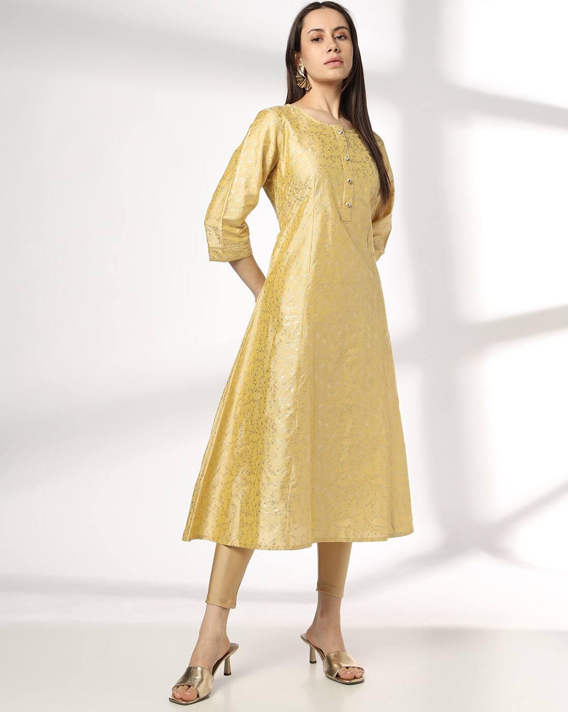 AVAASA MIX N' MATCH | Women Floral Print A-Line Kurta|0