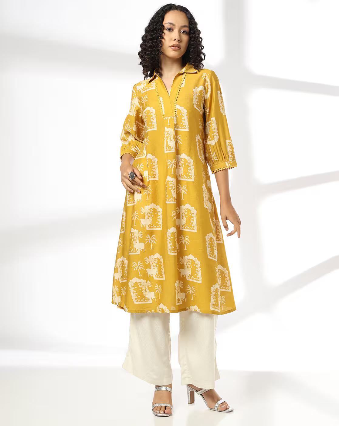Women Printed A-Line Kurta