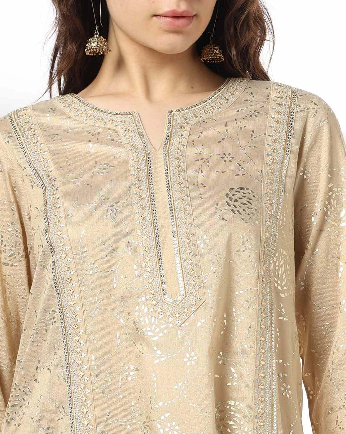 AVAASA MIX N' MATCH | Women Embroidered Flared Kurta|3