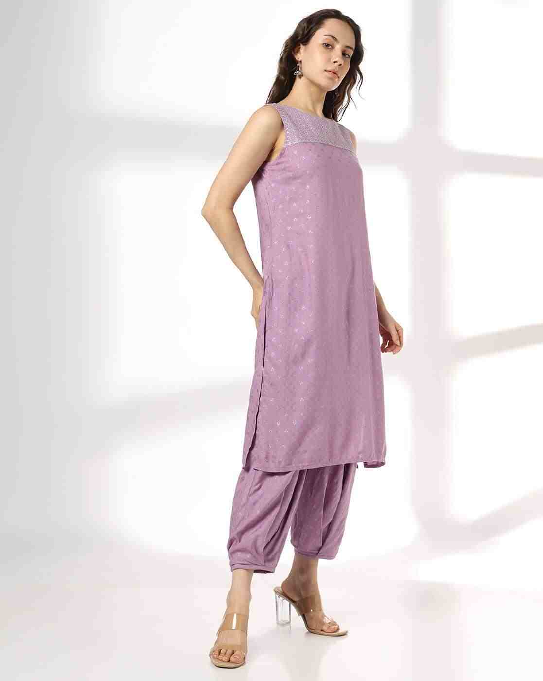 AVAASA MIX N' MATCH | Women Embroidered Straight Kurta-Bottom Set|1