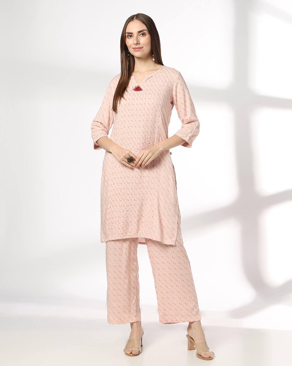 AVAASA MIX N' MATCH | Women Printed Straight Kurta & Pants Set|3