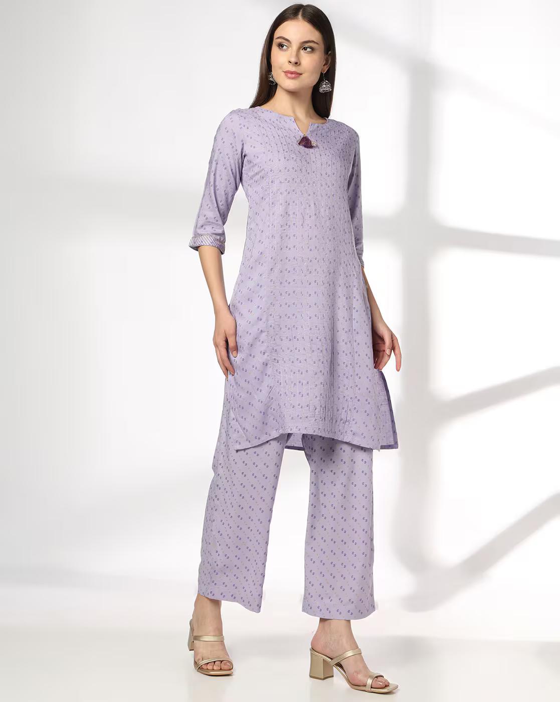 AVAASA MIX N' MATCH | Women Printed Straight Kurta & Pants Set|0