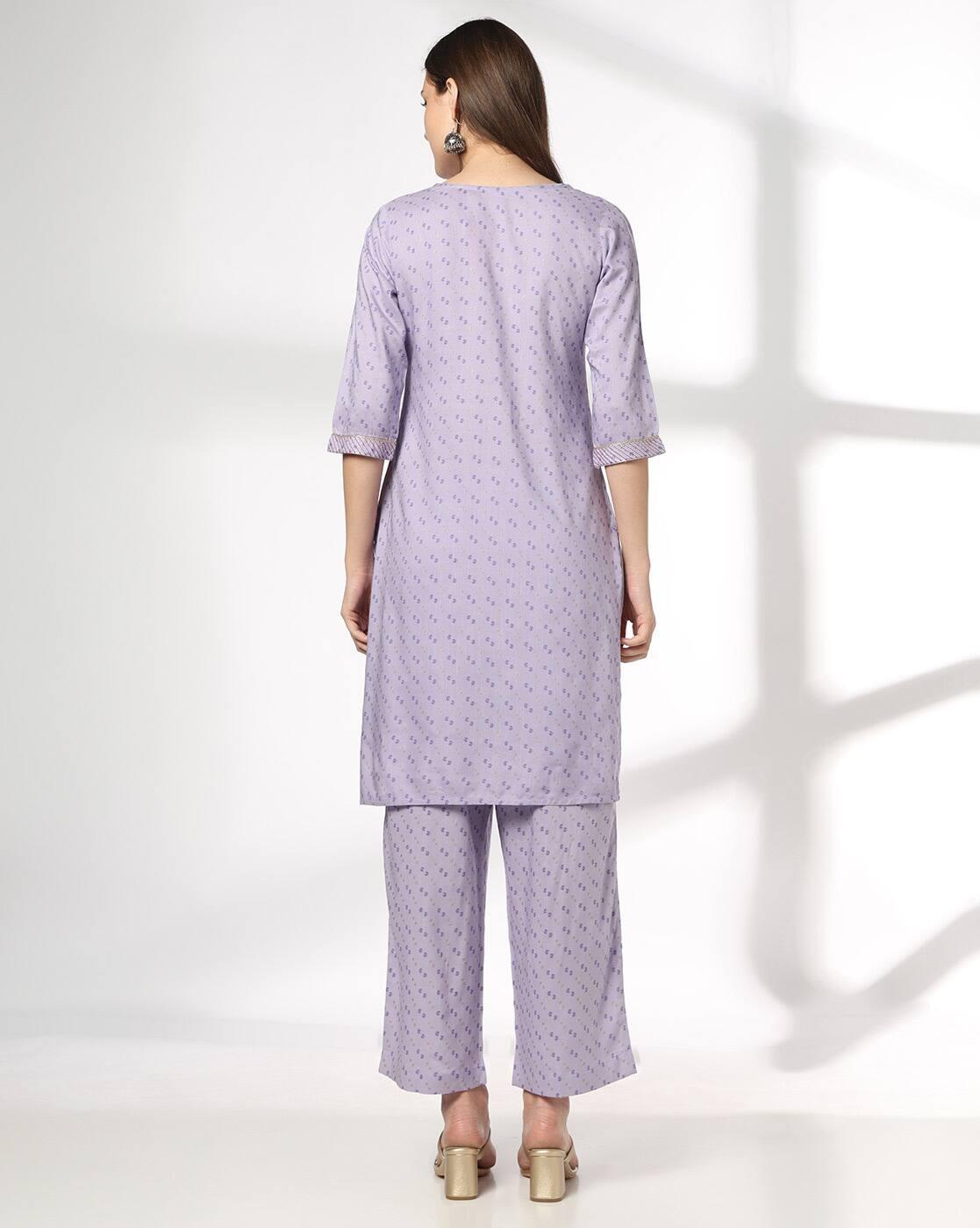 AVAASA MIX N' MATCH | Women Printed Straight Kurta & Pants Set|2