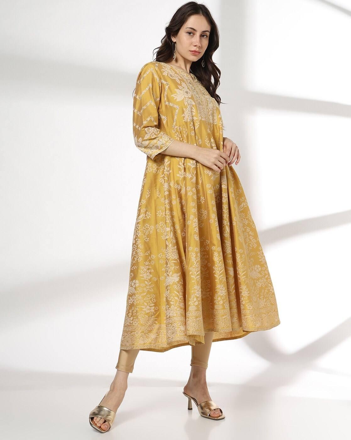 AVAASA MIX N' MATCH | Women Embroidered Anarkali Kurta|0
