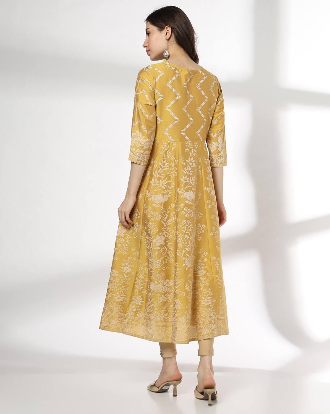 AVAASA MIX N' MATCH | Women Embroidered Anarkali Kurta|2