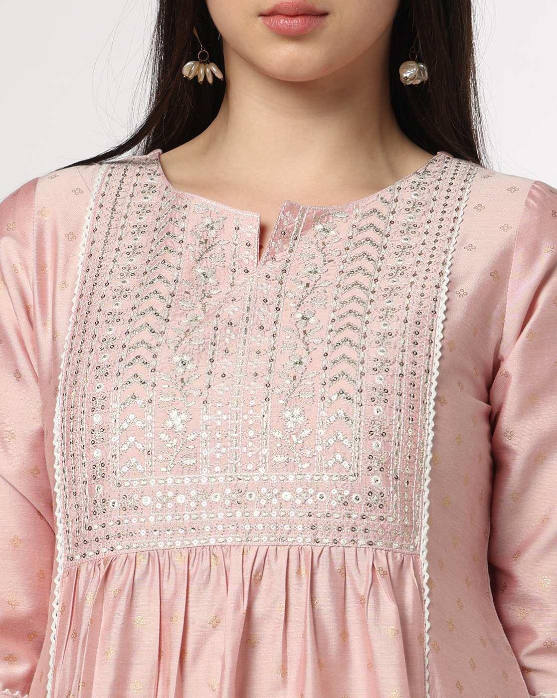 AVAASA MIX N' MATCH | Women Embroidered Straight Kurta|4