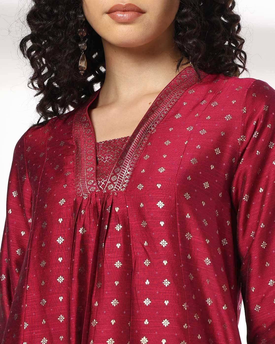 AVAASA MIX N' MATCH | Women Embroidered Straight Kurta|4