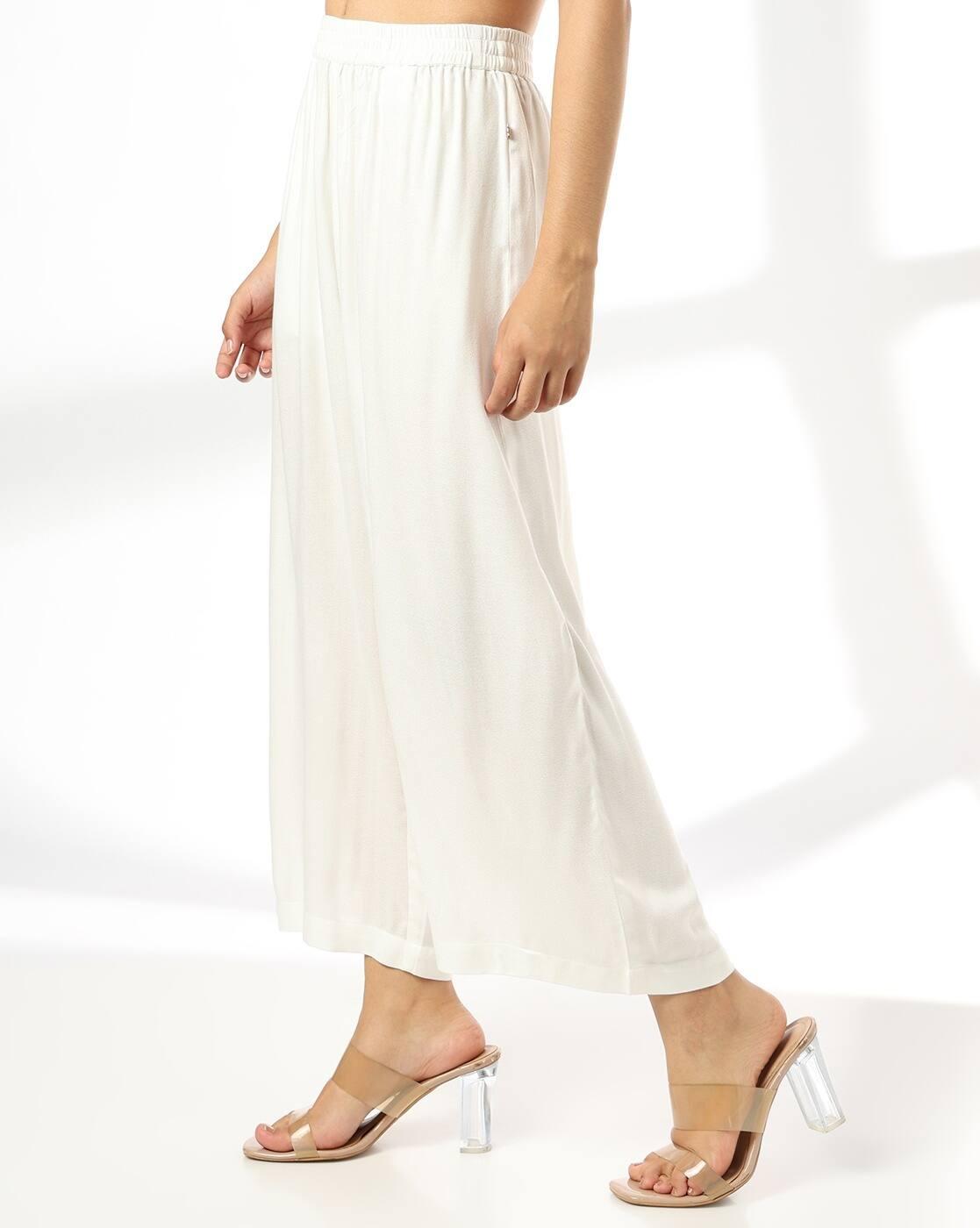 AVAASA MIX N' MATCH | Women Palazzos with Insert Pocket|1