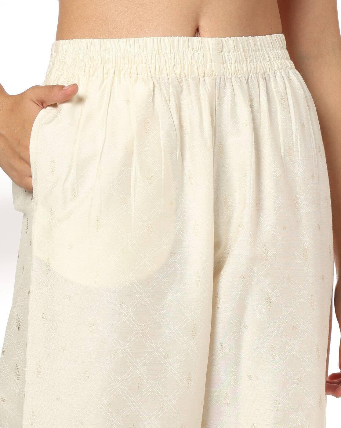 AVAASA MIX N' MATCH | Women Foil Print Palazzos with Slip Pockets|3