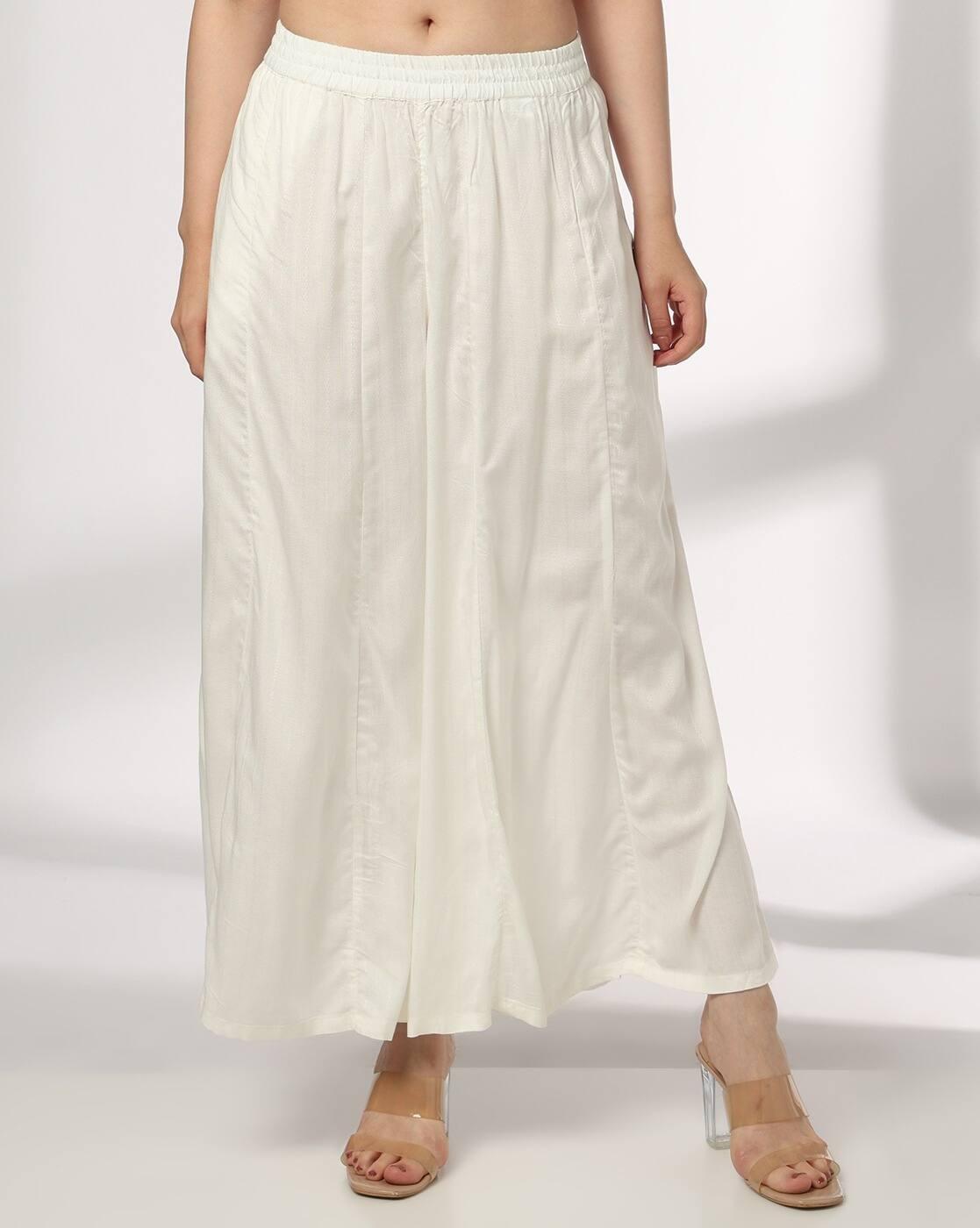 AVAASA MIX N' MATCH | Women Palazzos with Elasticated Waist|0
