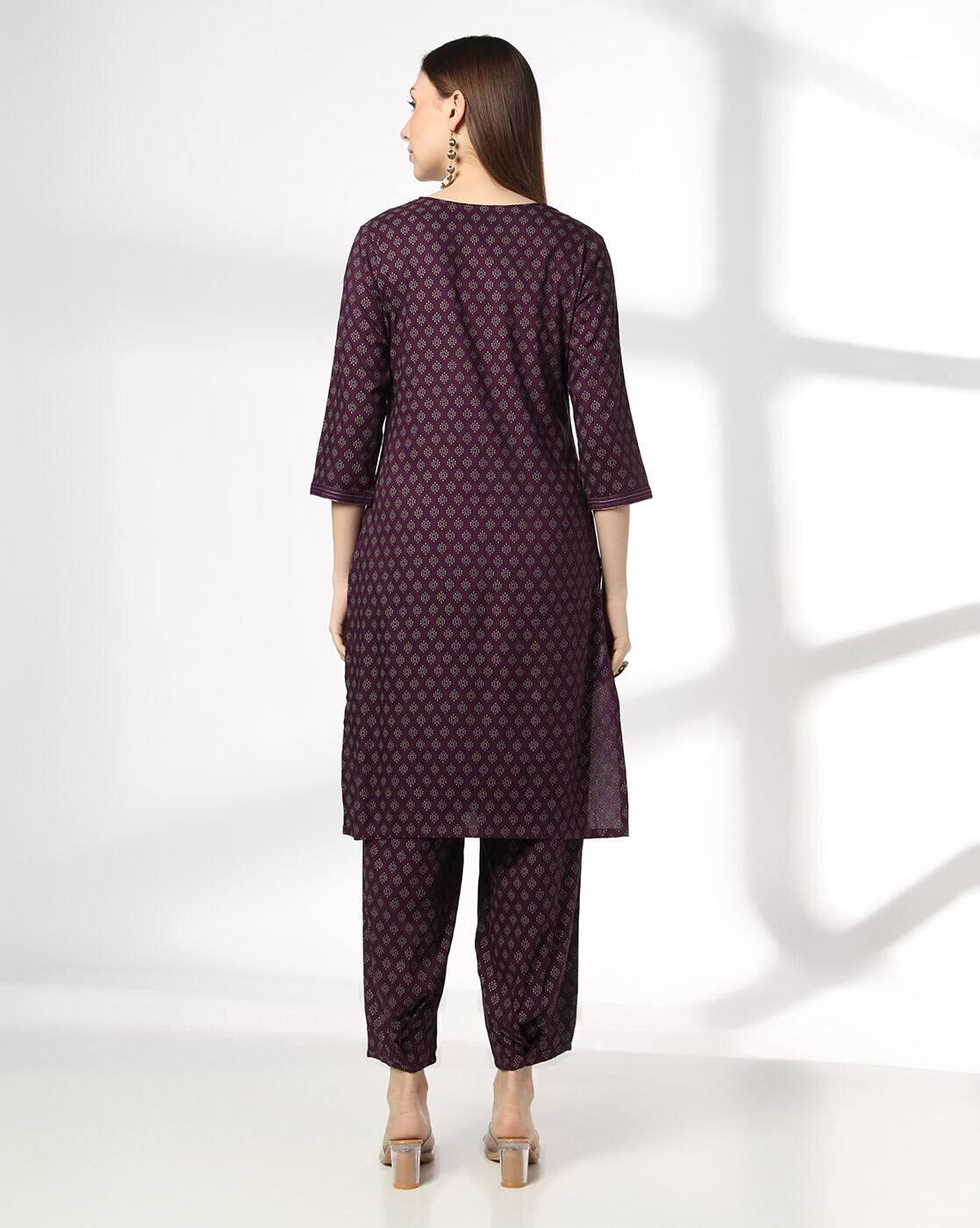AVAASA MIX N' MATCH | Women Floral Print Straight Kurta & Salwar Pants Set|2