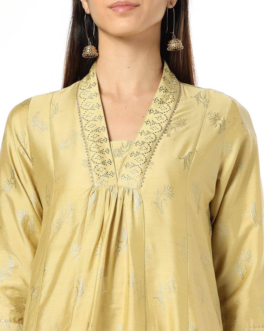 AVAASA MIX N' MATCH | Women Embroidered Straight Kurta|3