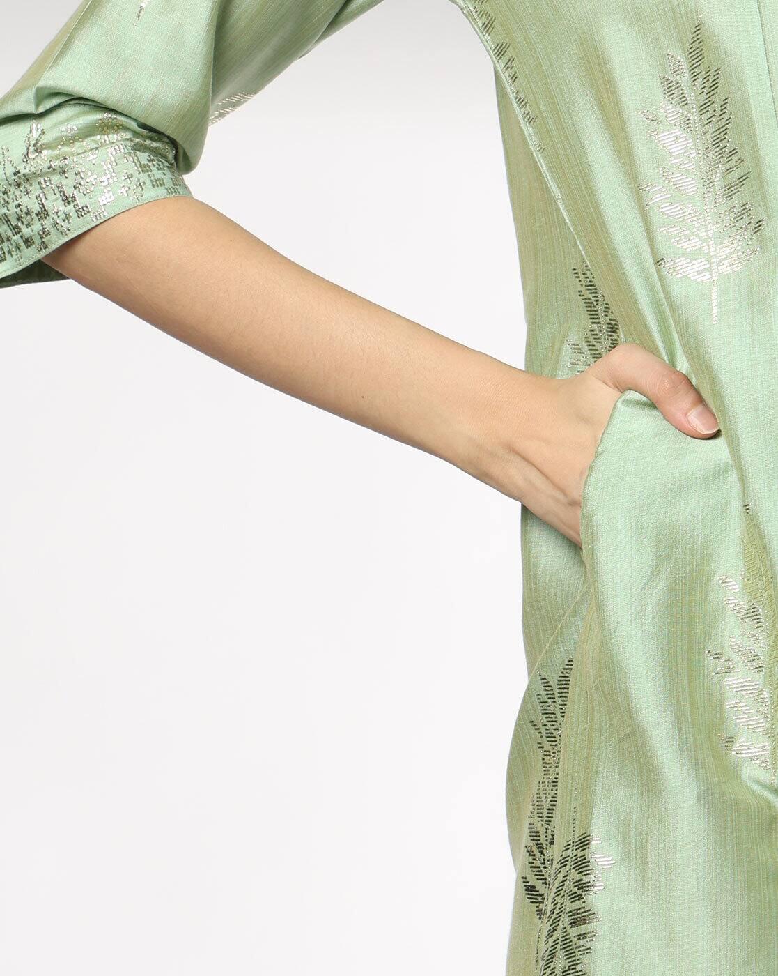 AVAASA MIX N' MATCH | Women Embroidered Straight Kurta|4
