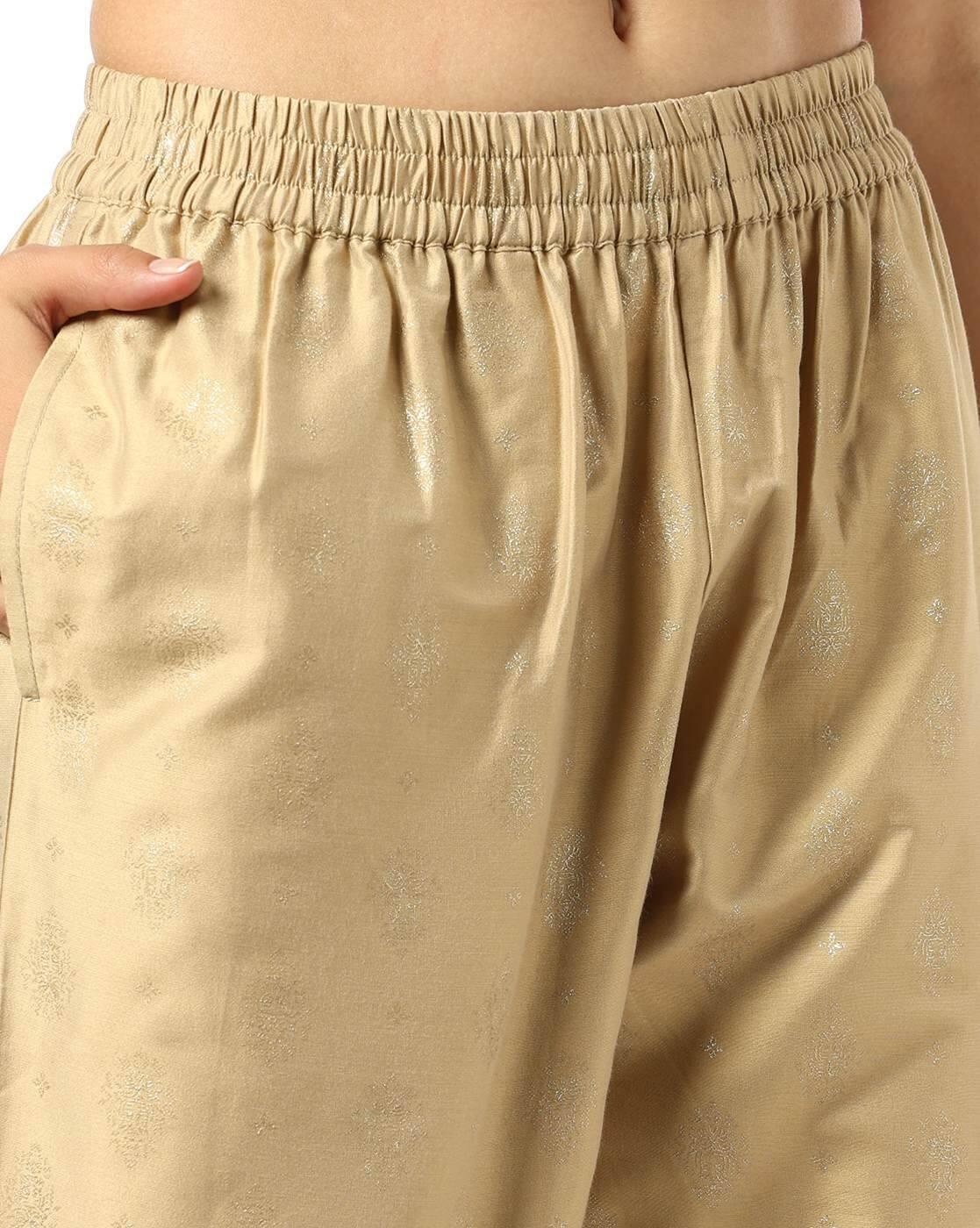 AVAASA MIX N' MATCH | Women Foil Print Straight Pants|3