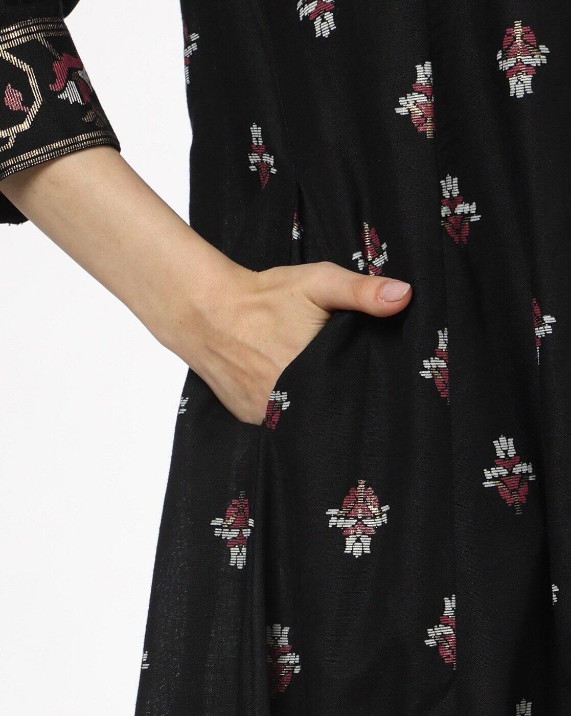 AVAASA MIX N' MATCH | Women Embroidered Flared Kurta|4