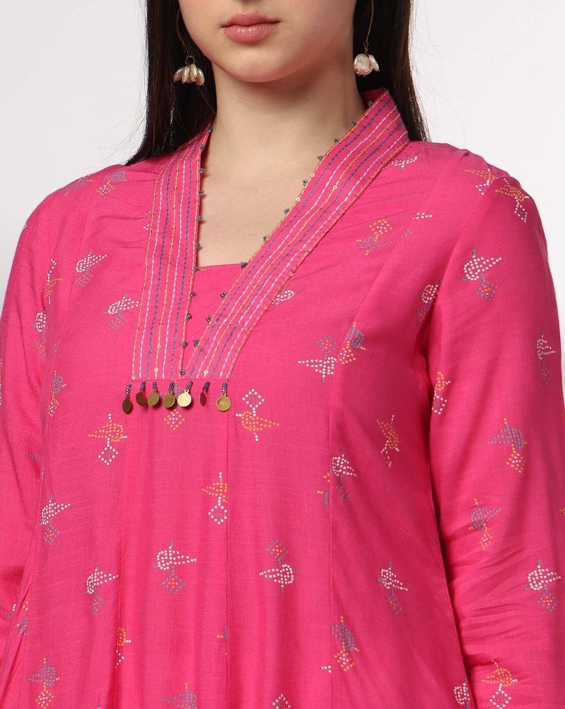 AVAASA MIX N' MATCH | Women Embroidered Flared Kurta|3