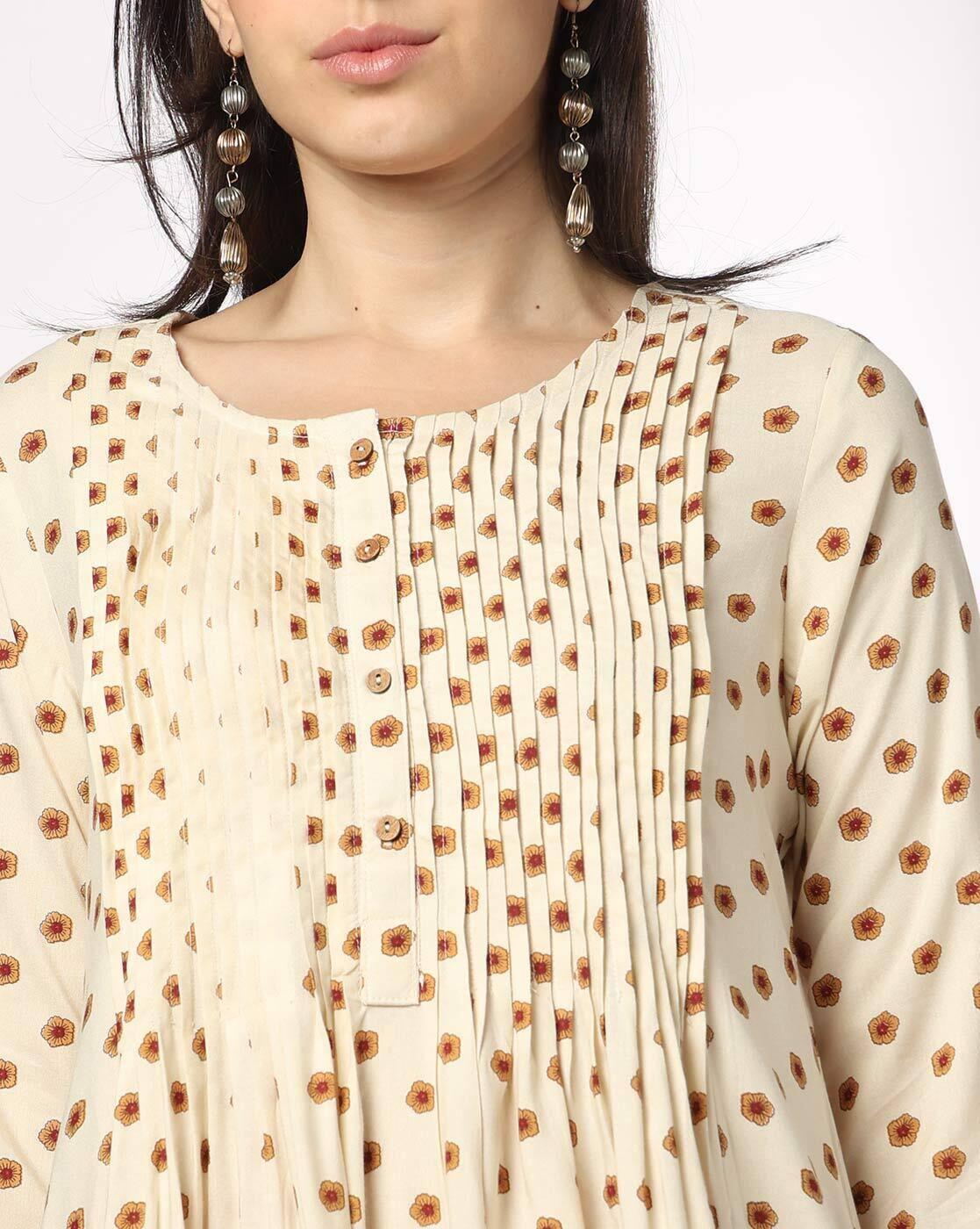 AVAASA MIX N' MATCH | Women Printed Flared Kurta|3