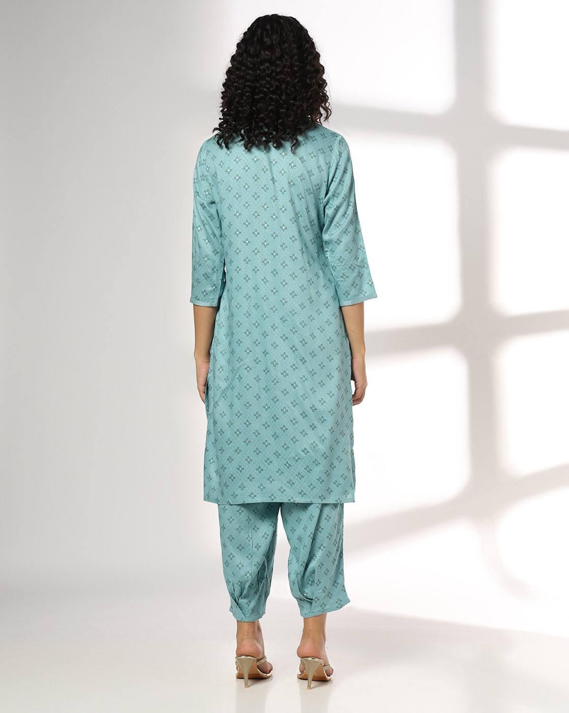 AVAASA MIX N' MATCH | Women Floral Print Straight Kurta & Salwar Pants Set|2
