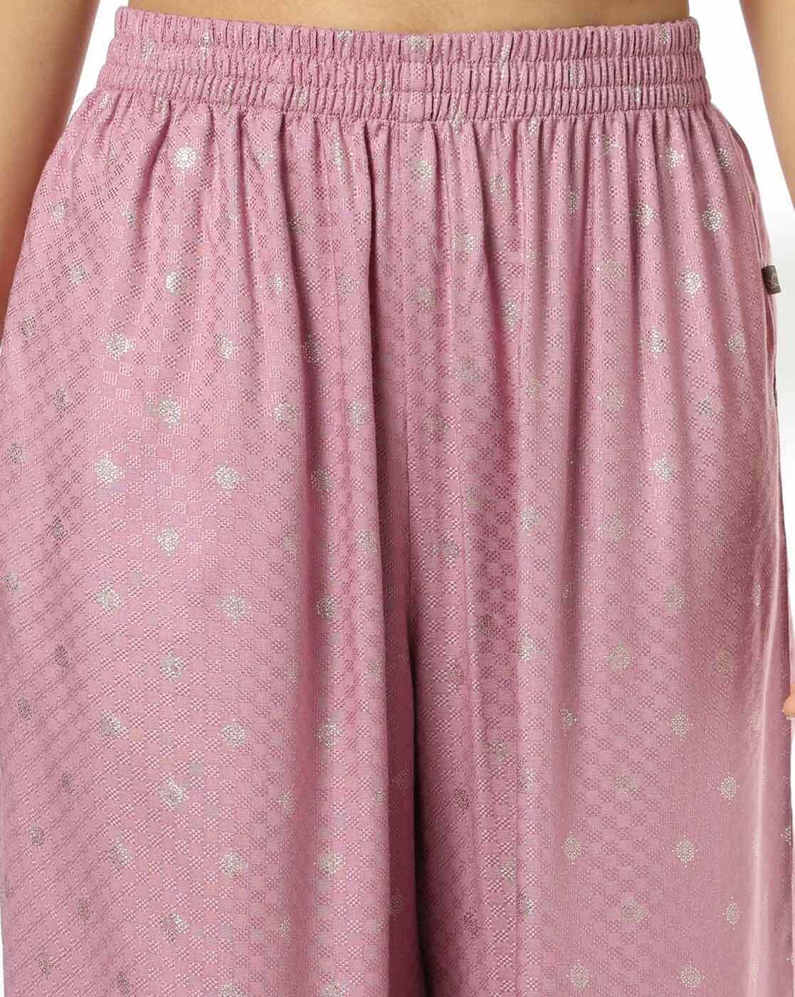 AVAASA MIX N' MATCH | Women Foil Print Straight Kurta & Salwar Pants Set|4