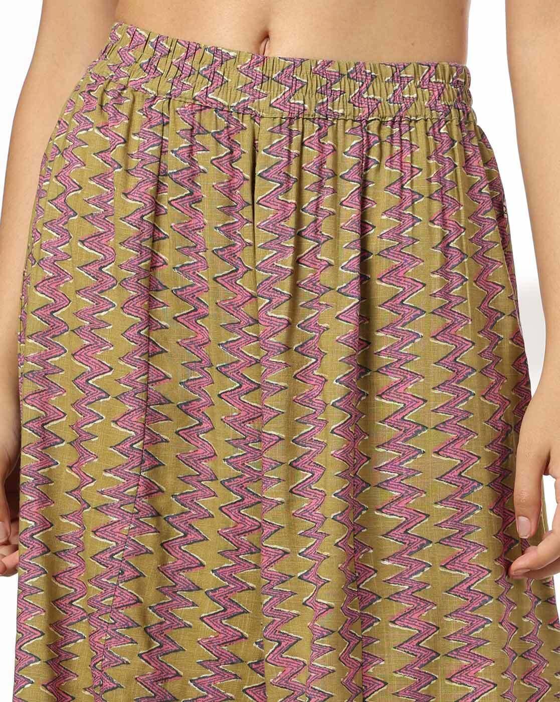 AVAASA MIX N' MATCH | Women Floral Print A-Line Kurta & Palazzos Set|5
