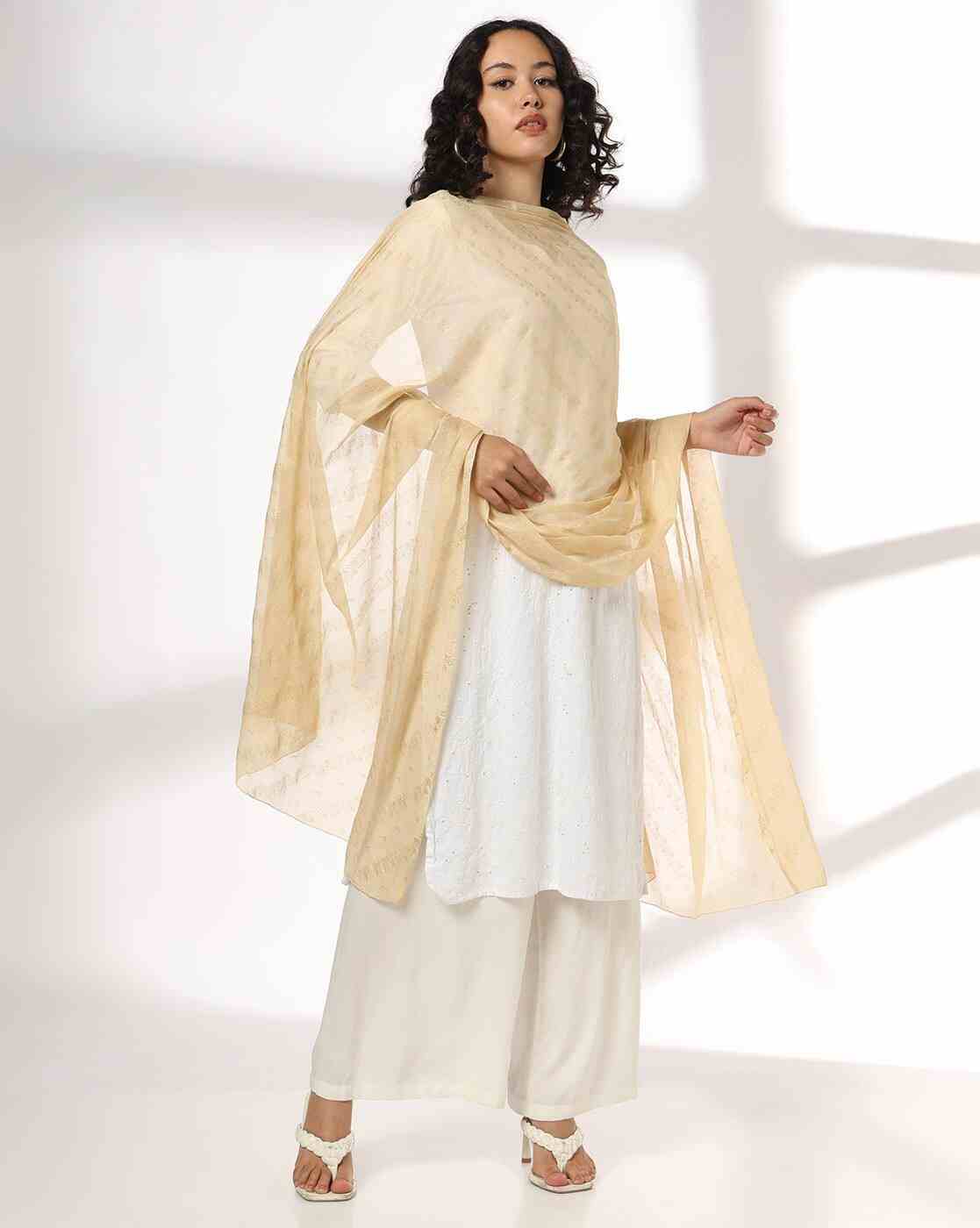 AVAASA MIX N' MATCH | Women Printed Chiffon Dupatta|0