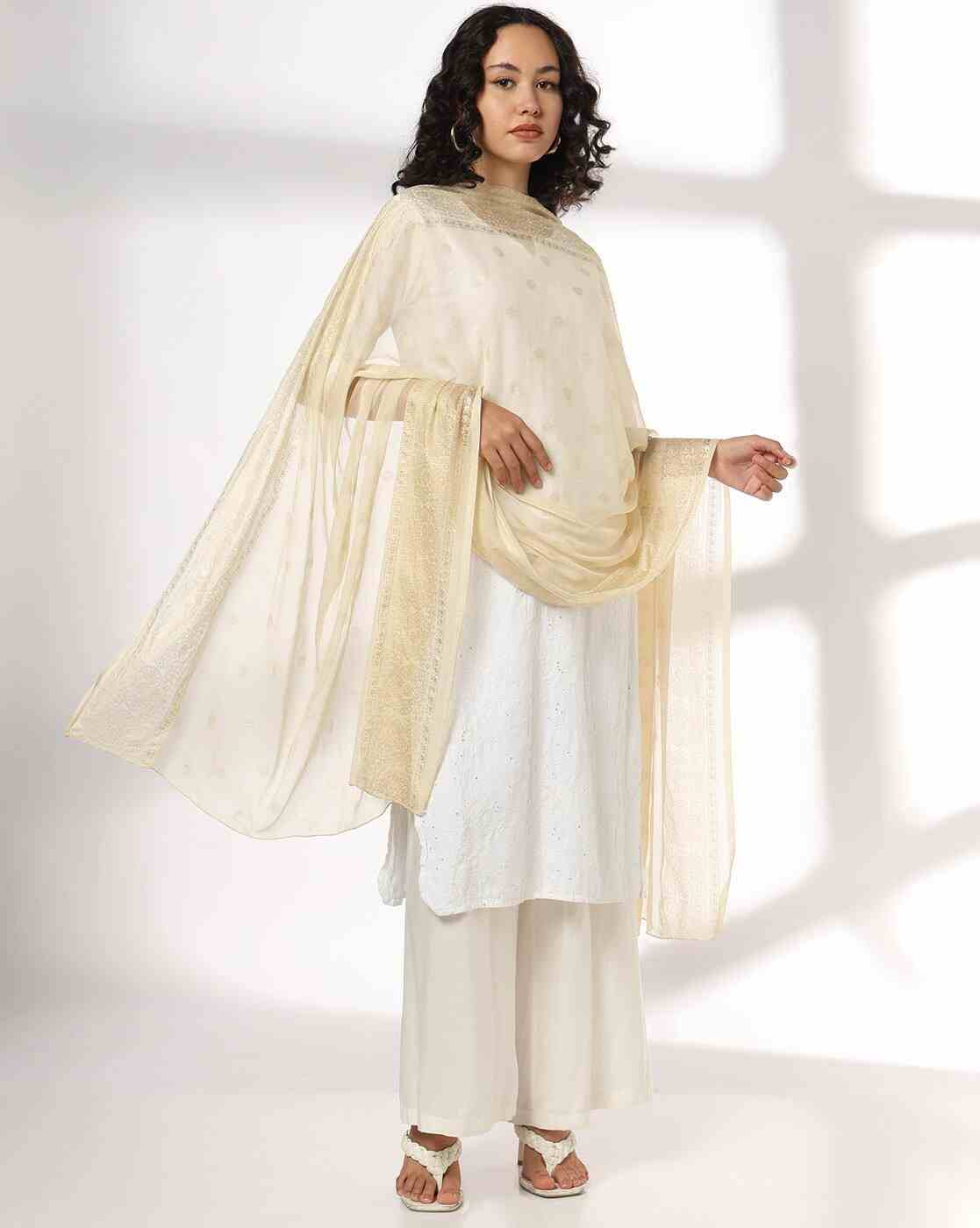 AVAASA MIX N' MATCH | Women Printed Chiffon Dupatta|0