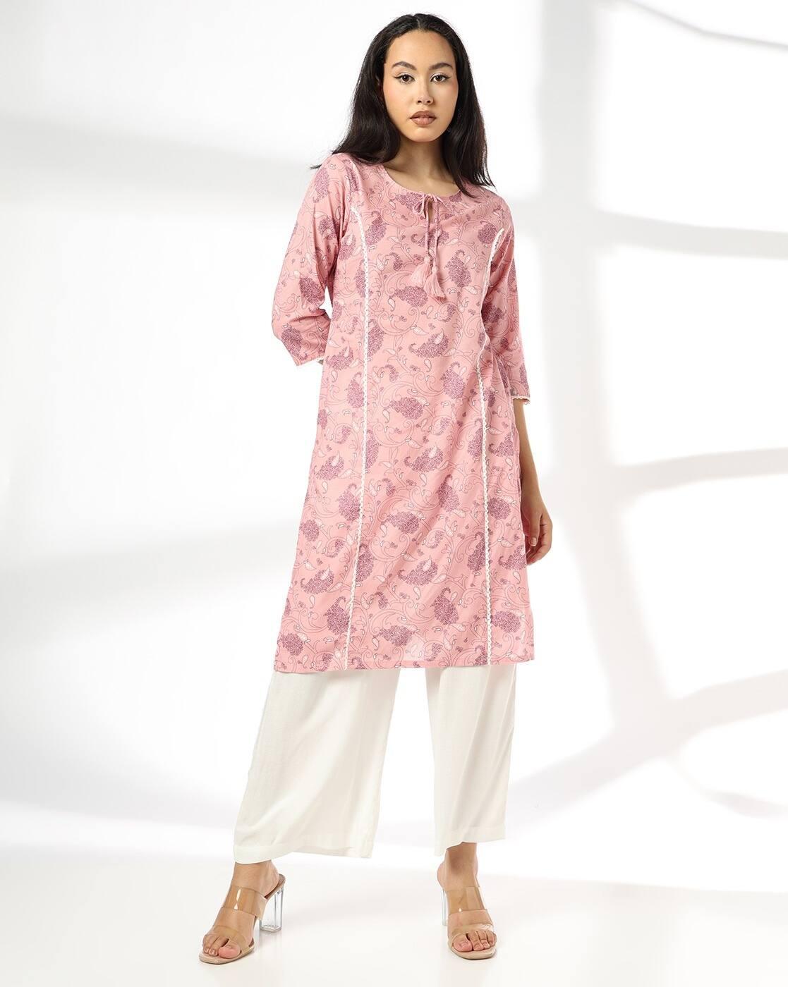 AVAASA MIX N' MATCH | Women Paisley Print Straight Kurta|0