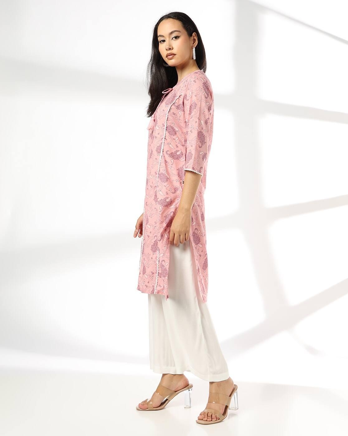 AVAASA MIX N' MATCH | Women Paisley Print Straight Kurta|1