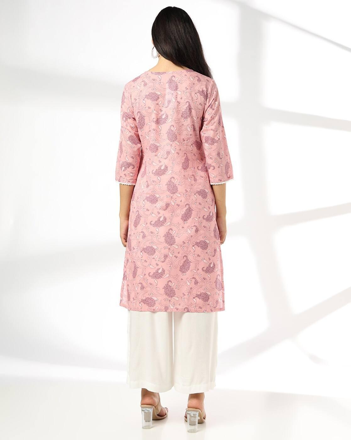 AVAASA MIX N' MATCH | Women Paisley Print Straight Kurta|2